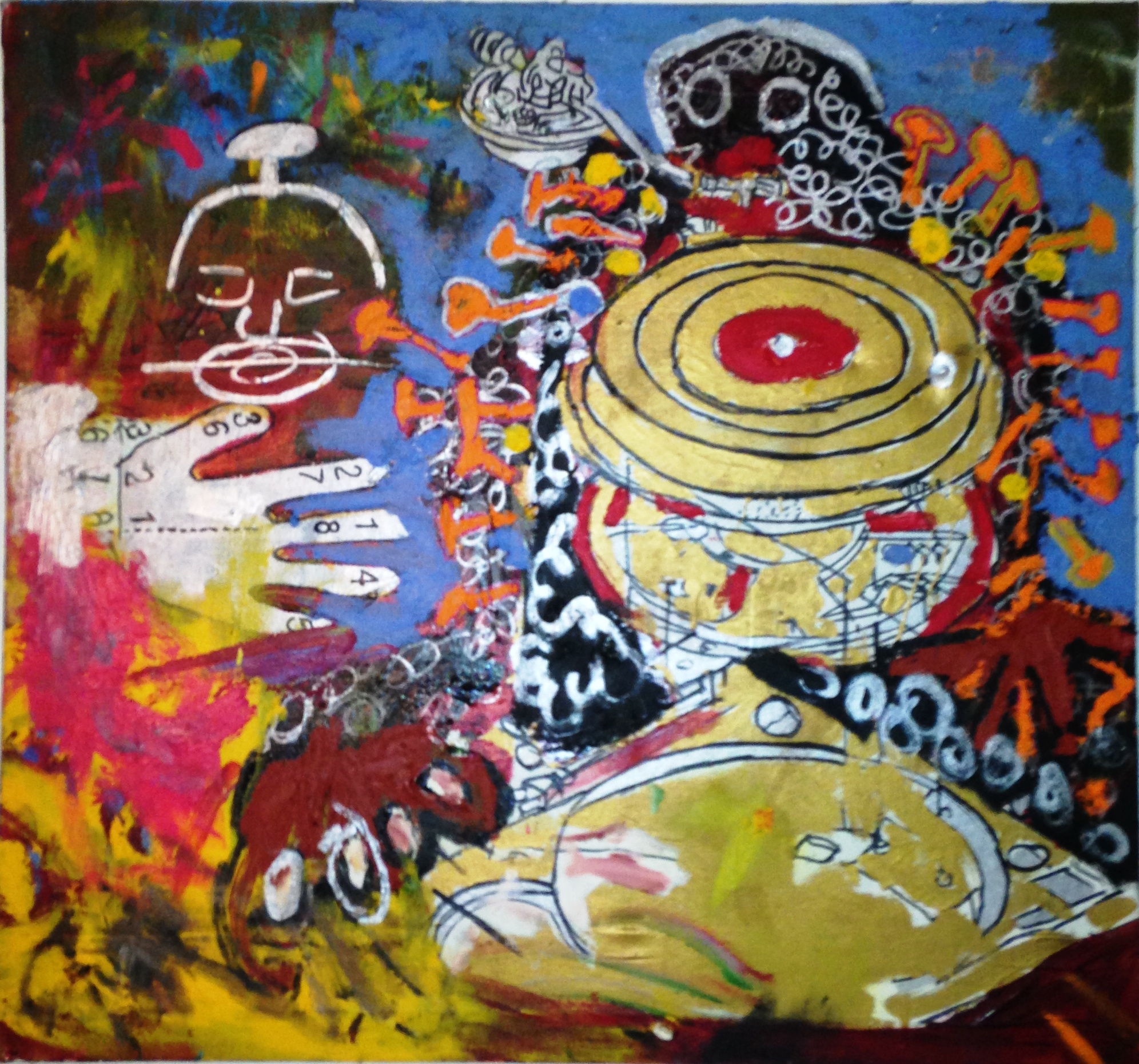 Jamal Ince - Barbados - King Kongo-acrylic on canvas